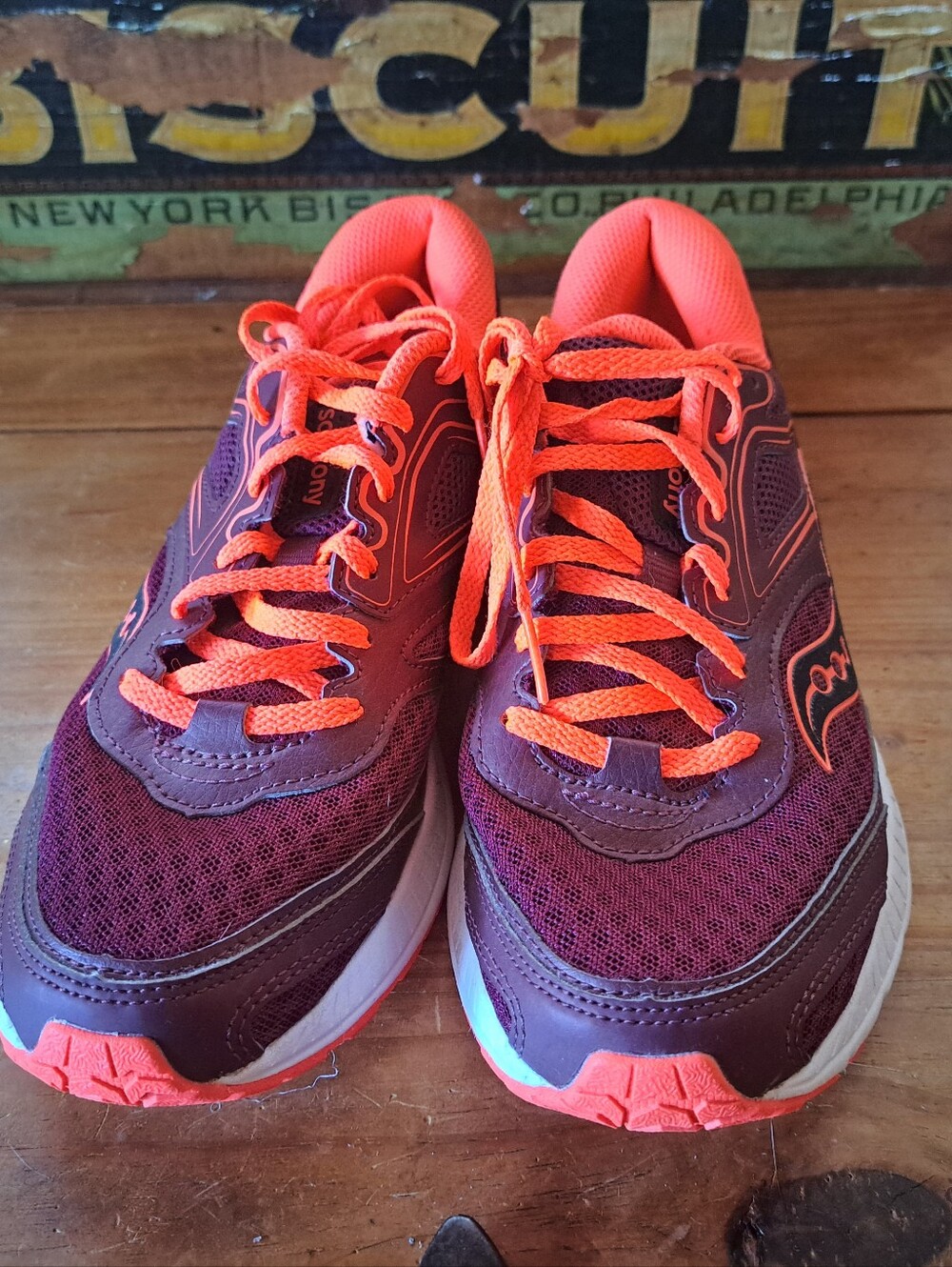 Saucony Cohesion 12 Running Shoes Sneakers Women's Size 8 Purple Coral S10471-9 - Picture 2 of 12